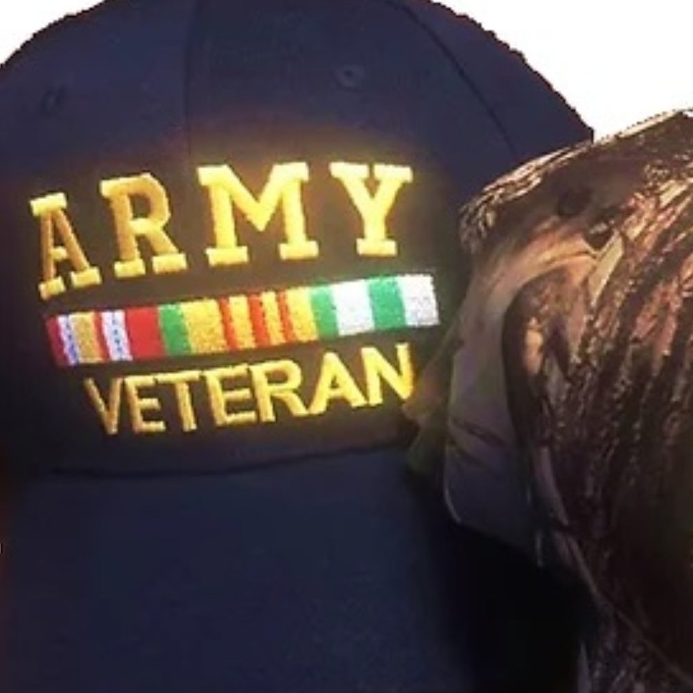 Army Veteran Hat Navy Blue